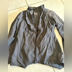 One Women's Black Windbreaker Jacket